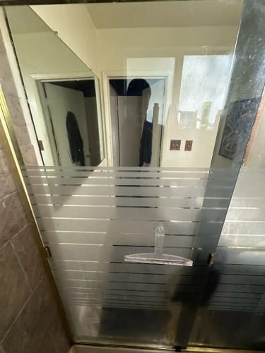 Kundfoto från importerat omdöme: duschvägg